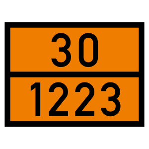 Warntafel 30 1223, orange, 400 x 300 mm