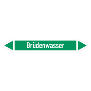 Rohrleitungskennzeichen Brüdenwasser