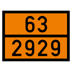 Warntafel 63 2929, orange, 400 x 300 mm