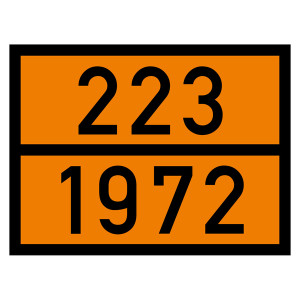 Warntafel 223 1972, orange, 400 x 300 mm