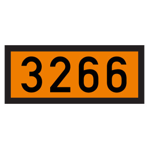 Warntafel 3266, orange, Folie, 300 x 120 mm, Einzeletikett