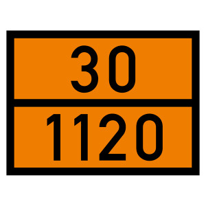 Warntafel 30 1120, orange, 400 x 300 mm