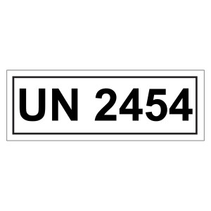 Gefahrzettel mit UN 2454