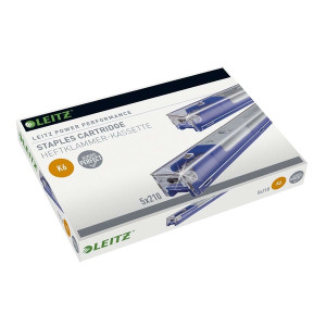 Leitz 5591 Heftklammern K6 - Einweg-Kassette, 5x210 Stück, blau
