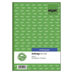 SIGEL Aufträge - A5, BL, MP, 2 x 50 Blatt