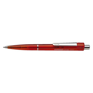 Schneider Druckkugelschreiber Optima - M, rot (dokumentenecht)