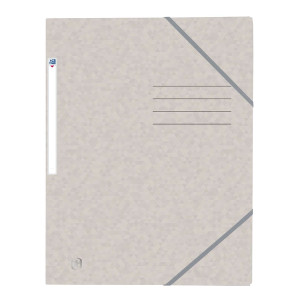 OXFORD Eckspannermappe TOPFILE+ - A4, Rückenschild, Karton, beige