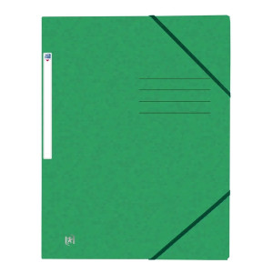 OXFORD Eckspannermappe TOPFILE+ - A4, Rückenschild, Karton, grün