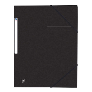 OXFORD Eckspannermappe TOPFILE+ - A4, Rückenschild, Karton, schwarz