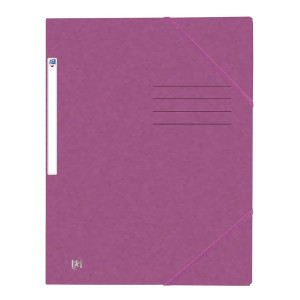 OXFORD Eckspannermappe TOPFILE+ - A4, Rückenschild, Karton, violett