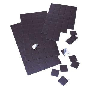 Franken Magnetplatte, 20 x 20 mm, Stärke 1 mm, schwarz