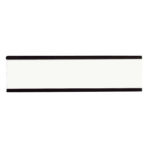 Franken Magnetschild mit C-Profil - 75 x 15 mm, 10 Stück, schwarz