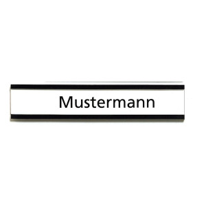 Franken Magnetschild mit C-Profil - 75 x 40 mm, 10 Stück, schwarz