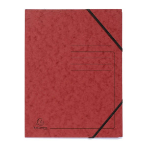EXACOMPTA Sammelmappe - A4, 355 g/qm, Gummizug, rot