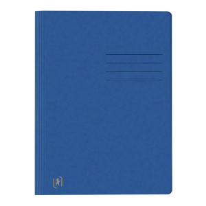 OXFORD Schnellhefter TOP FILE+ - A4, Karton 390g/qm, kfm. und Amtsheftung, blau