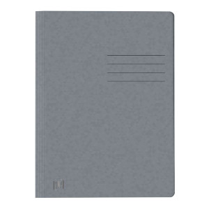 OXFORD Schnellhefter TOP FILE+ - A4, Karton 390g/qm, kfm. und Amtsheftung, grau
