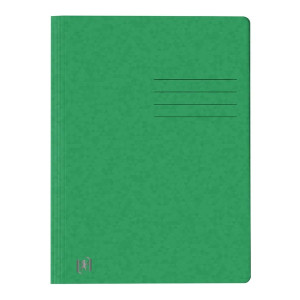 OXFORD Schnellhefter TOP FILE+ - A4, Karton 390g/qm, kfm. und Amtsheftung, grün