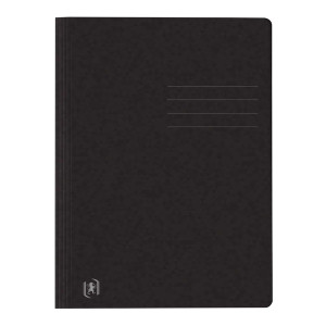 OXFORD Schnellhefter TOP FILE+ - A4, Karton 390g/qm, kfm. und Amtsheftung, schwarz