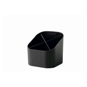 HAN Schreibköcher Re-X-LOOP - 4 Fächer, schwarz