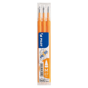 PILOT Tintenrollermine FriXion BLS-FR7 - 0,7 mm, apricot, 3er Pack