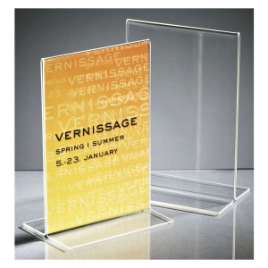 SIGEL Tischaufsteller, gerade, glasklar, für A6