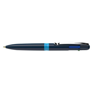 SCHNEIDER Vierfarbkugelschreiber Take 4 - dokumentenecht, M, blau