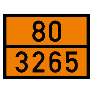 Warntafel 80 3265, orange, 400 x 300 mm