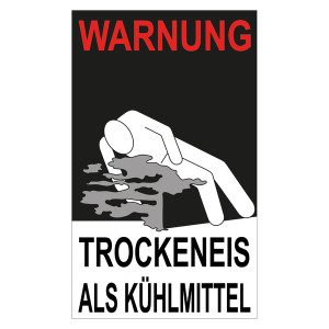 Gefahrzettel Kühlmittel Deutsch, Warnung (rot)