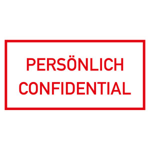 Paketaufkleber Persönlich, Weiß