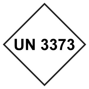 UN-Aufkleber mit UN 3373