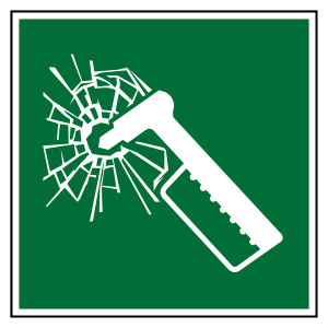Rettungszeichen Nothammer DIN EN ISO 7010 E025