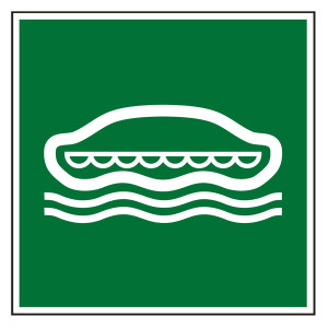 Rettungszeichen Rettungsboot DIN EN ISO 7010 E036