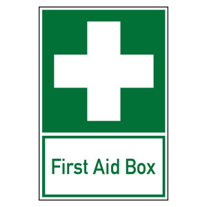 Rettungszeichen Erste Hilfe First Aid Box Kombischild