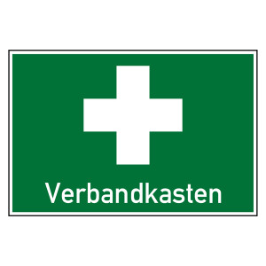 Rettungszeichen Kombischild Erste Hilfe Verbandkasten