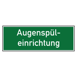 Rettungszeichen Augenspüleinrichtung