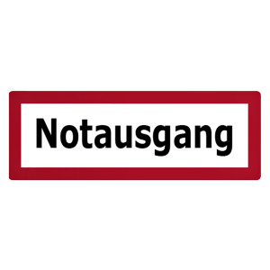 Feuerwehrzeichen Notausgang DIN 4066