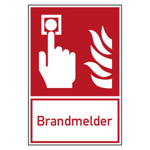 Brandschutzzeichen Brandmelder Kombischild