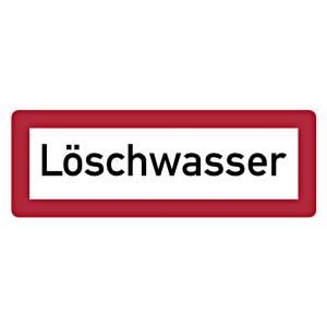 Feuerwehrzeichen Löschwasser DIN 4066