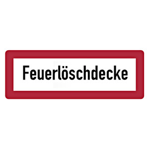 Feuerwehrzeichen Feuerlöschdecke DIN 4066