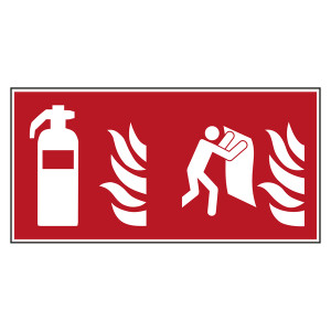 Brandschutzzeichen Feuerlöscher / Feuerlöschdecke
