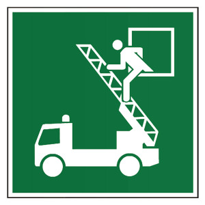 Bodenmarkierung Rettungszeichen Rettungsausstieg