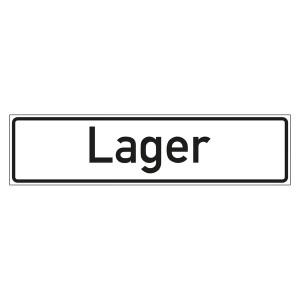 Hinweisschild "Lager"