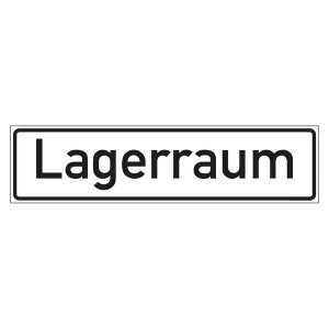 Hinweisschild "Lagerraum"