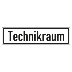 Hinweisschild "Technikraum"