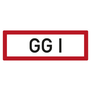 Feuerwehrzeichen GG I DIN 4066