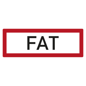 Feuerwehrzeichen FAT DIN 4066