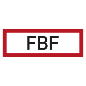 Feuerwehrzeichen FBF DIN 4066