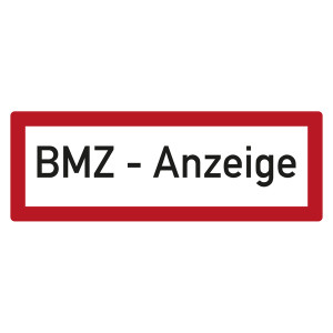 Feuerwehrzeichen BMZ - Anzeige DIN 4066
