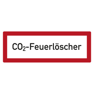 Feuerwehrzeichen CO2-Feuerlöscher DIN 4066