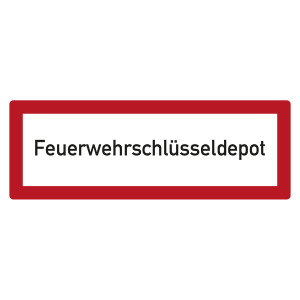 Feuerwehrzeichen Feuerwehrschlüsseldepot DIN 4066